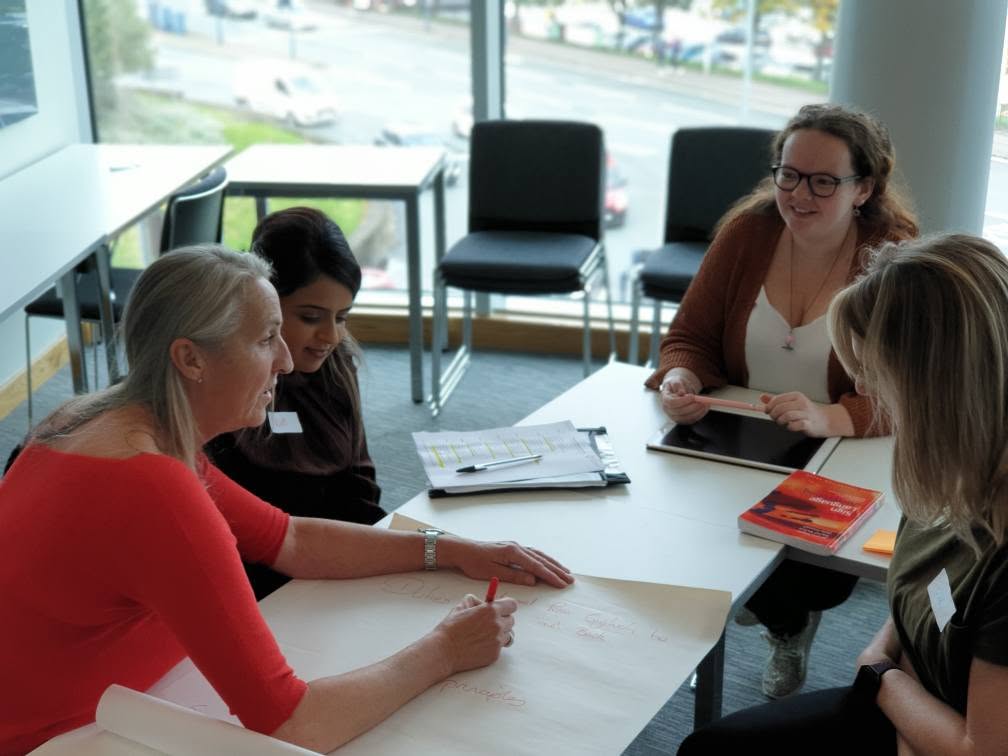 Interpreters taking part in a professional learning activity