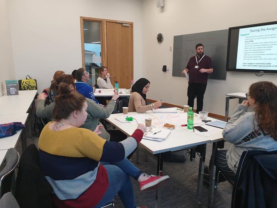 A BSL Interpretations professional training session